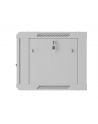 Szafa instalacyjna Lanberg rack wisząca 19'' 6U 600x450 drzwi perforowane szara (flat pack) - nr 5