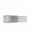 Szafa instalacyjna Lanberg rack wisząca 19'' 6U 600x450 drzwi perforowane szara (flat pack) - nr 9