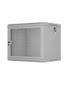 Szafa instalacyjna Lanberg rack wisząca 19'' 9U 600x450 drzwi perforowane szara (flat pack) - nr 10