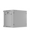 Szafa instalacyjna Lanberg rack wisząca 19'' 9U 600x450 drzwi perforowane szara (flat pack) - nr 15