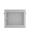 Szafa instalacyjna Lanberg rack wisząca 19'' 9U 600x450 drzwi perforowane szara (flat pack) - nr 3