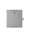 Szafa instalacyjna Lanberg rack wisząca 19'' 9U 600x450 drzwi perforowane szara (flat pack) - nr 4