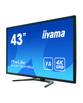 IIYAMA X4373UHSU-B1 43inch UW VA 3840x2160 UHD 400cd/m2 3ms HDR400 2xHDMI DP USB-HUB PBP PIP Remote control Speakers (P)
