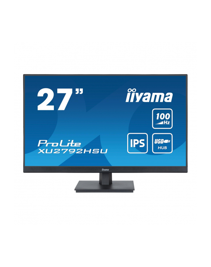 IIYAMA XU2792HSU-B6 27inch ETE IPS-panel FHD 100Hz 250cd/m2 0.4ms MPRT FreeSync HDMI DP USB-HUB Speakers (P) główny