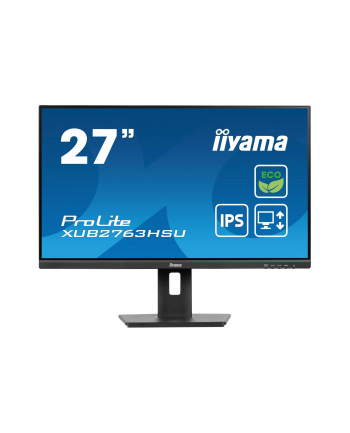 IIYAMA XUB2763HSU-B1 27inch ETE IPS FHD 100Hz 250cd/m2 3ms GTG HDMI DP 2xUSB 3.2 Speakers FreeSync FreeSync (P)