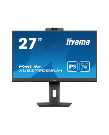 IIYAMA XUB2790QSUH-B1 27inch IPS QHD LED 250cd/m2 0.4ms DP HDMI USB-C USB-Hub 3xOut v3.2 Hello Webcam ' Mic Speakers Height Adj. (P) nr 1