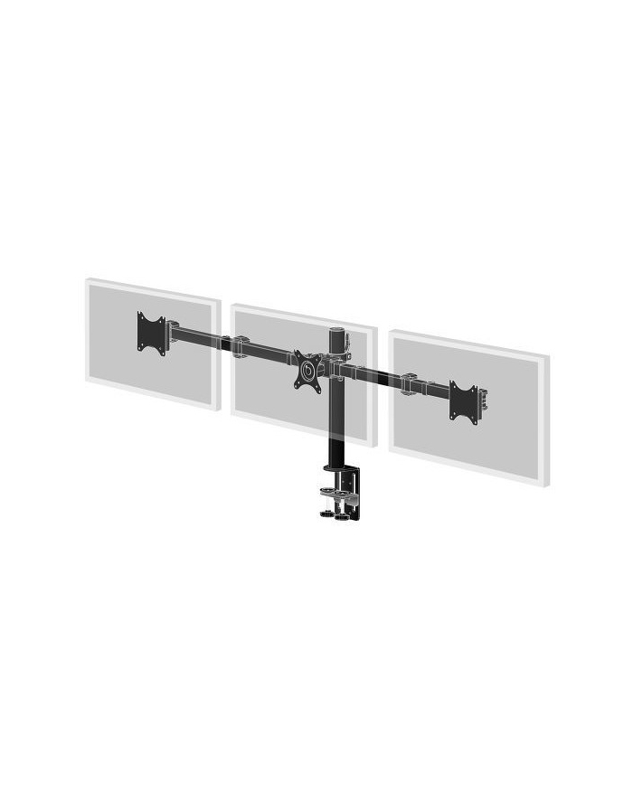 IIYAMA DS1003C-B1 Flexible Desk Mount for Triple Monitor Mount with Clamp or grommet Screen size 10-27inch (P) główny