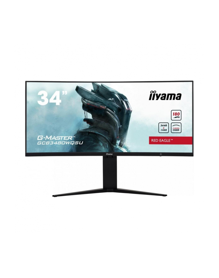 IIYAMA GCB3480WQSU-B1 34inch ETE VA 3440x1440 UW Curved 1500R 180Hz 21:9 420cd/m2 4ms 2xHDMI 2xDP USB-HUB 2x3.2 Speakers (P) główny