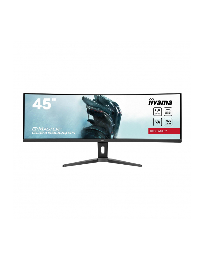 IIYAMA GCB4580DQSN-B1 44.5inch ETE VA DQHD Curved 1500R 165Hz 450cd/m2 0.8ms DP 2xHDMI USB-C Dock KVM 3xUSB 3.2 Speakers HDR400 (P) główny