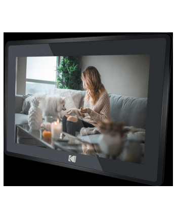 Kodak LED HD 10'' WiFi 16GB RCF-106H Czarny 16:10 | 1280x800| Odt. filmów i muzyki | Czytnik kart | Port USB | Funkcja kalendarza i zegara | Wi-fi | RAM 1GB | Flash 16GB |