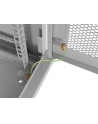 Szafa instalacyjna Lanberg rack wisząca 19'' 4U 600x450 drzwi perforowane szara (flat pack) - nr 11