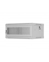 Szafa instalacyjna Lanberg rack wisząca 19'' 4U 600x450 drzwi perforowane szara (flat pack) - nr 9