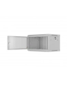 Szafa instalacyjna Lanberg rack wisząca 19'' 6U 600x450 drzwi perforowane szara (flat pack) - nr 10
