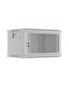 Szafa instalacyjna Lanberg rack wisząca 19'' 6U 600x450 drzwi perforowane szara (flat pack) - nr 16