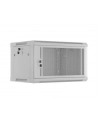 Szafa instalacyjna Lanberg rack wisząca 19'' 6U 600x450 drzwi perforowane szara (flat pack) - nr 1