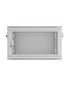 Szafa instalacyjna Lanberg rack wisząca 19'' 6U 600x450 drzwi perforowane szara (flat pack) - nr 2