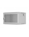 Szafa instalacyjna Lanberg rack wisząca 19'' 6U 600x450 drzwi perforowane szara (flat pack) - nr 9