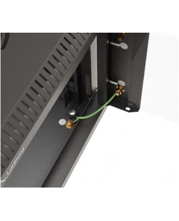 Szafa instacyjna Rack Lanberg Wisząca 10'' 4U 300x300 Drzwi Przeszkolone (flat pack) Czarna nr 2