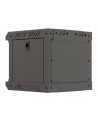 Szafa instacyjna Rack Lanberg Wisząca 10'' 4U 300x300 Drzwi Przeszkolone (flat pack) Czarna - nr 5