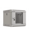 Szafa instacyjna Rack Lanberg Wisząca 10'' 4U 300x300 Drzwi Przeszkolone (flat pack) Szara - nr 14