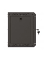 Szafa instalacyjna Rack Lanberg Wisząca 10'' 6U 300x300 Drzwi przeszklone (flat pack) Czarna - nr 12
