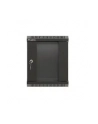 Szafa instalacyjna Rack Lanberg Wisząca 10'' 6U 300x300 Drzwi przeszklone (flat pack) Czarna - nr 15