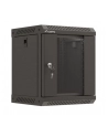Szafa instalacyjna Rack Lanberg Wisząca 10'' 6U 300x300 Drzwi przeszklone (flat pack) Czarna - nr 1