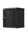 Szafa instalacyjna Rack Lanberg Wisząca 10'' 6U 300x300 Drzwi przeszklone (flat pack) Czarna - nr 2