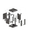 Szafa instalacyjna Rack Lanberg Wisząca 10'' 6U 300x300 Drzwi przeszklone (flat pack) Czarna - nr 4