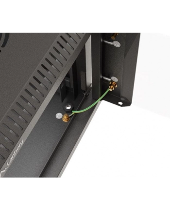 Szafa instalacyjna Rack Lanberg Wisząca 10'' 6U 300x300 Drzwi przeszklone (flat pack) Czarna nr 2