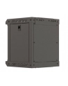 Szafa instalacyjna Rack Lanberg Wisząca 10'' 6U 300x300 Drzwi przeszklone (flat pack) Czarna - nr 8