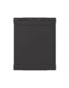 Szafa instalacyjna Rack Lanberg Wisząca 10'' 6U 300x300 Drzwi przeszklone (flat pack) Czarna - nr 9