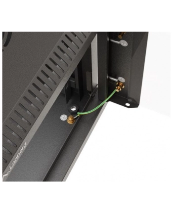 Szafa instalacyjna Rack Lanberg Wisząca 10'' 9U 300x300 Drzwi Przeszklone (flat pack) Czarna nr 2