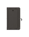 Szafa instalacyjna Rack Lanberg Wisząca 10'' 9U 300x300 Drzwi Przeszklone (flat pack) Czarna - nr 5
