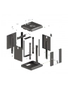 Szafa instalacyjna Rack Lanberg Wisząca 10'' 9U 300x300 Drzwi Przeszklone (flat pack) Czarna - nr 7