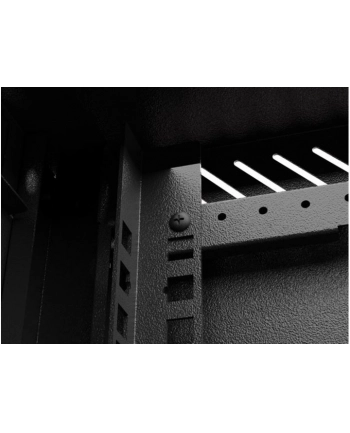 Szafa instalacyjna Rack Lanberg Wisząca 10'' 9U 300x300 Drzwi Przeszklone (flat pack) Czarna nr 1