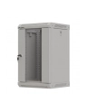 Szafa instalacyjna Rack Lanberg Wisząca 10'' 9U 300x300 Drzwi Przeszklone (flat pack) Szara - nr 12