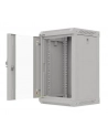 Szafa instalacyjna Rack Lanberg Wisząca 10'' 9U 300x300 Drzwi Przeszklone (flat pack) Szara - nr 7