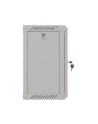 Szafa instalacyjna Rack Lanberg Wisząca 10'' 9U 300x300 Drzwi Przeszklone (flat pack) Szara - nr 9