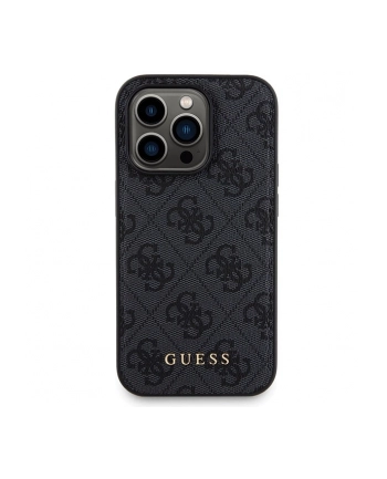 Guess Bundle Pack MagSafe 4G Metal Gold Logo - Zestaw etui + Power Bank 5000mAh MagSafe iPhone 13 Pro Max (czarny)