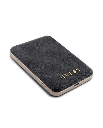 Guess Bundle Pack MagSafe 4G Metal Gold Logo - Zestaw etui + Power Bank 5000mAh MagSafe iPhone 13 Pro Max (czarny) nr 2