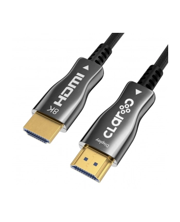 Claroc Kabel optyczny HDMI 2.1 w oplocie AOC 8K@60Hz, 4K@120Hz 3 m Claroc Kabel optyczny HDMI 2.1 w oplocie AOC 8K@60Hz, 4K@120Hz 3 m