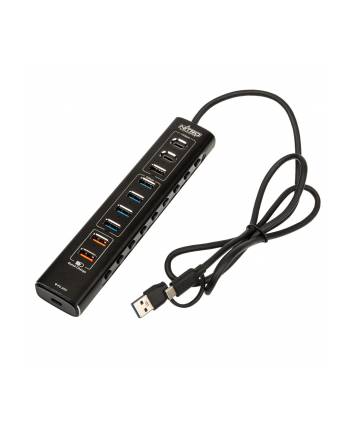 Nitro Concepts UH1, 10-portowy hybrydowy hub USB, USB 32