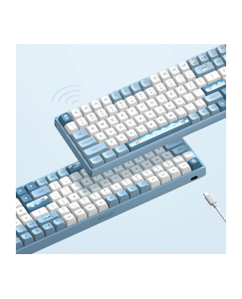 Bezprzewodowa klawiatura do gier IQUNIX F97 Wintertide, RGB - MX Brown Switchs (USA) nr 2