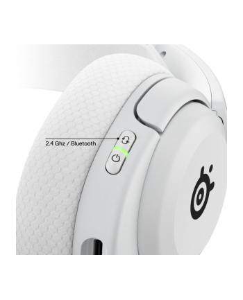 Zestaw słuchawkowy dla graczy SteelSeries | Arctis Nova 5 | Łączność Bluetooth | Nauszne | Mikrofon | Redukcja szumów | Bezprzewodowy | Biały