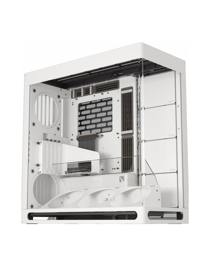 Obudowa komputera HAVN HS 420 VGPU, Midi-Tower, E-ATX, Szkło hartowane, typu riser PCIe 50 - biały główny