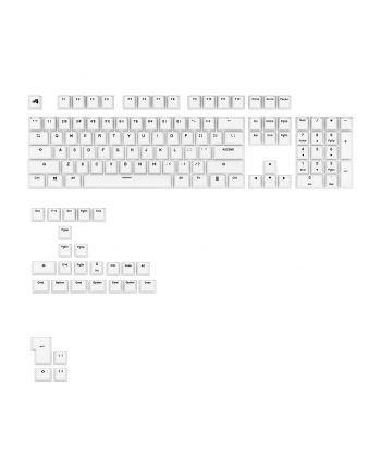 Glorious GPBT Basics, układ ANSI (USA), PBT, Dye-Sub - Klasyczny biały nr 1