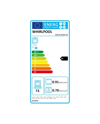 whirlpool Piekarnik z hydromasażem | AKZ9S 8260 FB | 73 L | Elektryczny | Hydrolityczny | Elektroniczny | Funkcja pary | Konwekcja | Wysokość 59,5 cm | Szerokość 59,5 cm | Czarny nr 1