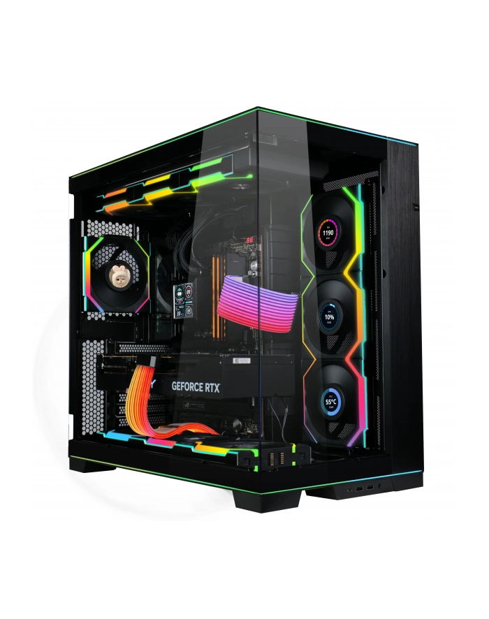 Lian Li UNI FAN SL Bezprzewodowy wentylator LCD, ARGB, PWM, 3-pak z kontrolerem - 120 mm, główny