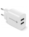 everactive Ładowarka sieciowa 2X USB 2,4A 12W Biała - nr 1